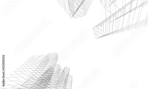 Architectural building. Design background vector illustration