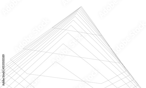 Architectural building. Design background vector illustration