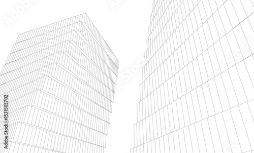 Architectural building. Design background vector illustration