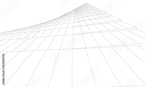 Architectural building. Design background vector illustration