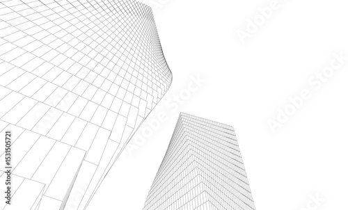 Architectural building. Design background vector illustration