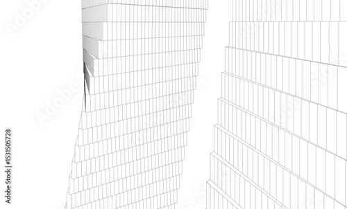 Architectural building. Design background vector illustration