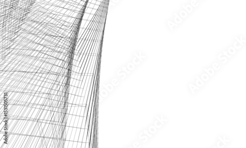 Architectural building. Design background vector illustration