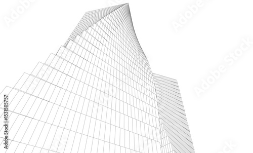 Architectural building. Design background vector illustration