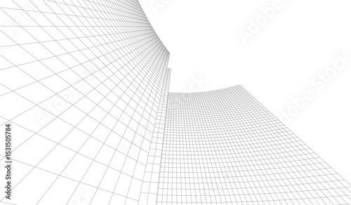 Architectural building. Design background vector illustration