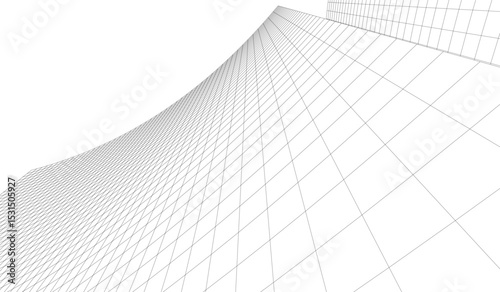 Architectural building. Design background vector illustration