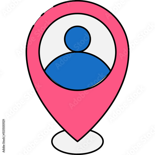 Location single icon vector illustration