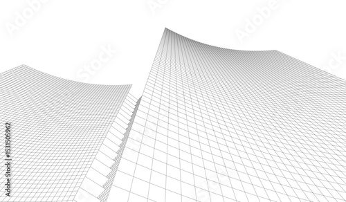 Architectural building. Design background vector illustration