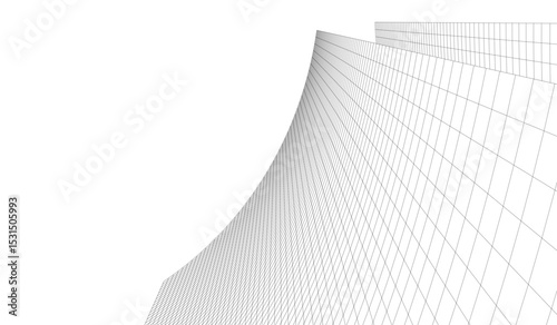 Architectural building. Design background vector illustration