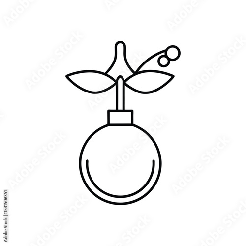 biofertilizer applicator line art on white background