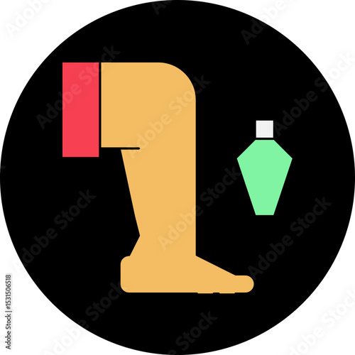 Hair remover spray single icon vector illustration