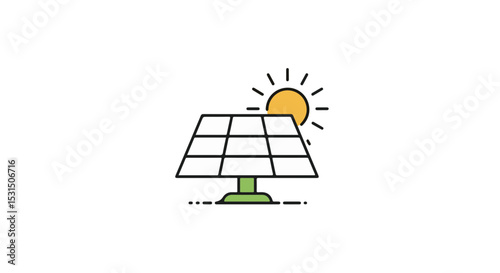 Solar panel energy.