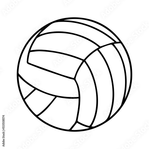 volleyball isolated on white background