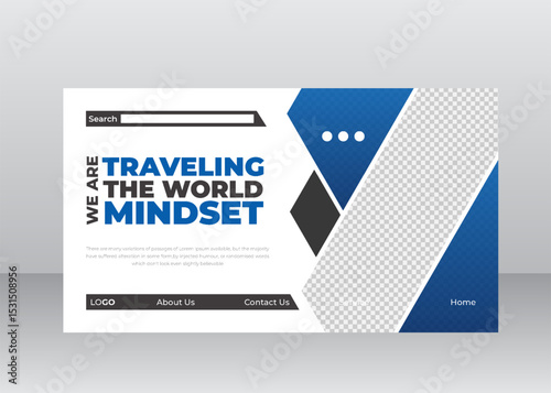 Website Header Design For Travel Agency 
