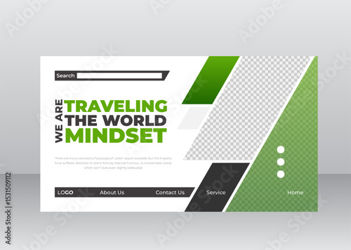 Travel Agency Website Header Design 