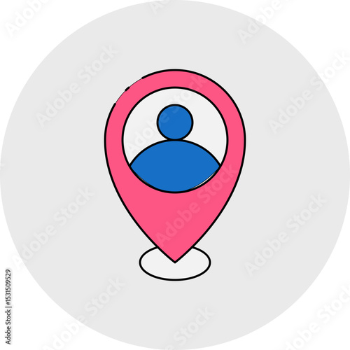 Location single icon vector illustration