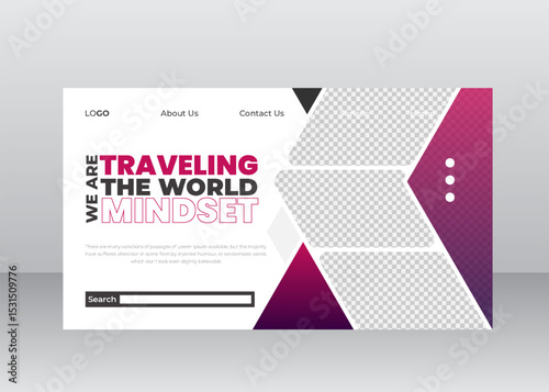 Travel Agency website Landing page design