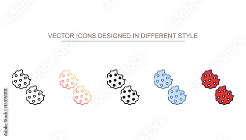 Biscuits icon design with white background stock illustration