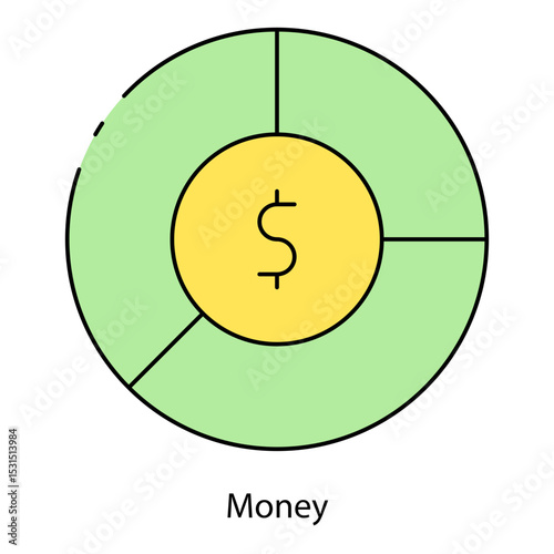 Money single icon vector illustration