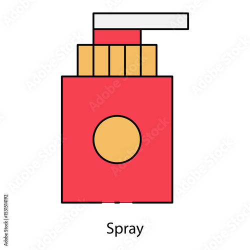 Spray single icon vector illustration