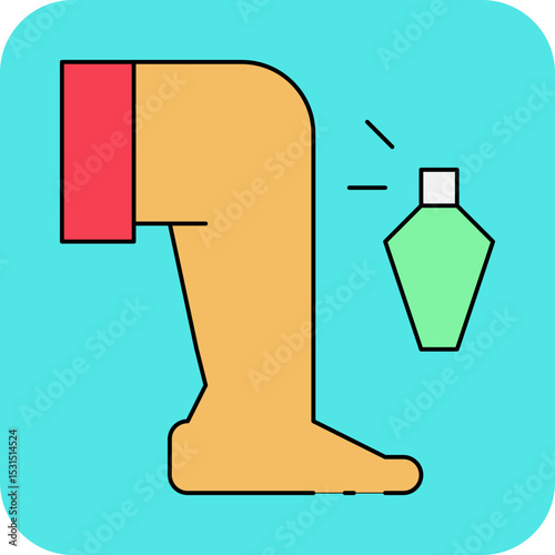 Hair remover spray single icon vector illustration