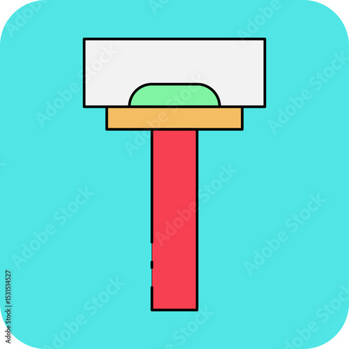 Hair remover single icon vector illustration