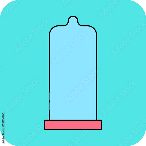 Condom single icon vector illustration