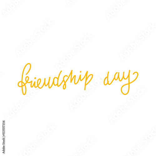 Happy Friendship Day Text Typography