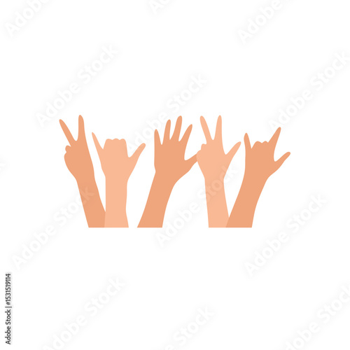 Happy friendship day hand vector illustration 