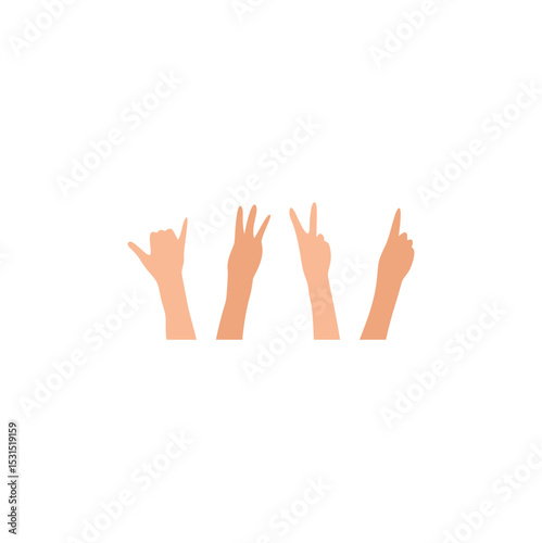 Happy friendship day hand vector illustration 
