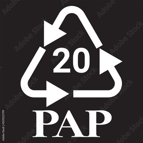 Plastic recycles icons collection. Recycle plastic vector set in triangular shape. Icon set of hdpe, pp, pet, ldpe and pvc. Ecological recycling codes. Flat style. Vector illustration. 