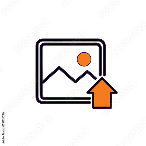 Icon for applications. Auto photo upload