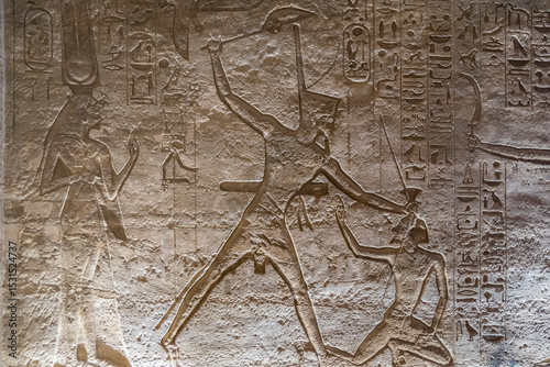 Ramses II, bas-relief Battle of Kadesh, Abu Simbel, Egypt