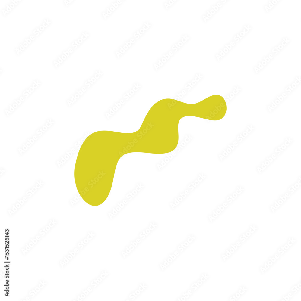 Fototapeta premium Abstract groovy funky shape elements 