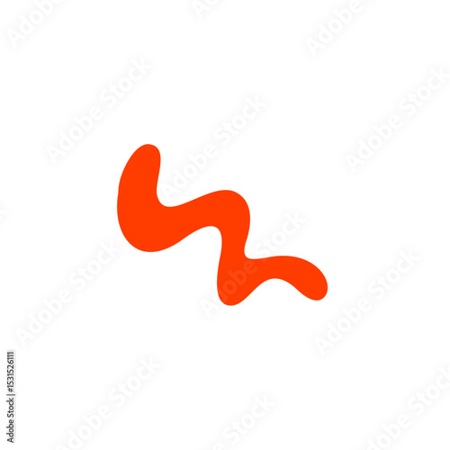 Abstract groovy funky shape elements 