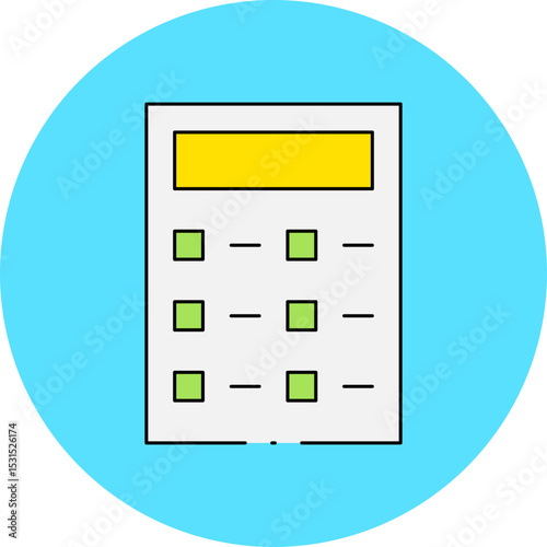 Calculator single icon vector illustration