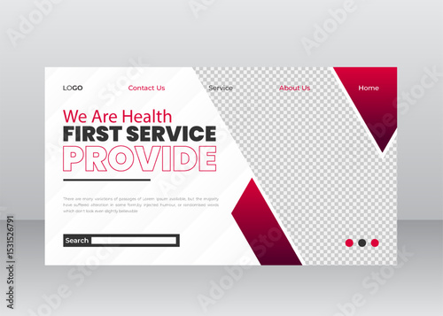 Medical Website Header Design