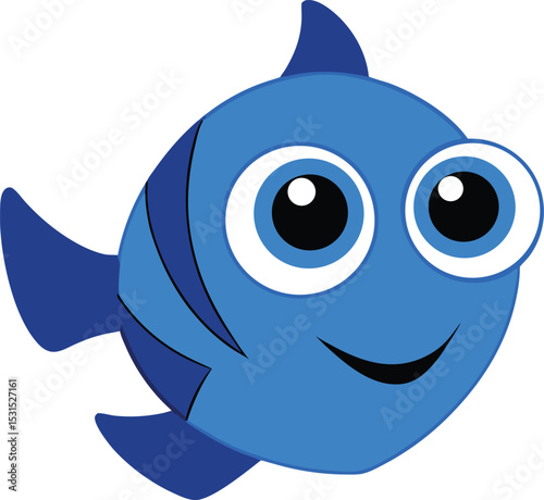 dazzle dory   cartoon fish on white background   f.eps