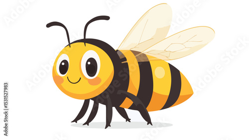 Cheerful and Adorable Bee Vector for Fun and Engaging Designs