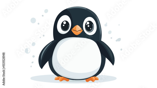 Adorable Penguin Cartoon Vector Illustration for Design Projects
