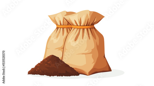 Fertilizer Bag Vector Illustration for Agriculture Marketing Materials