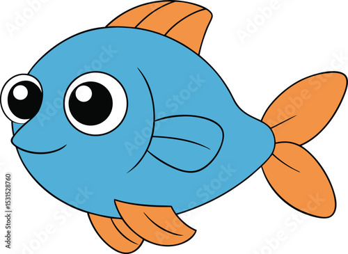 luna gill   cartoon fish on white background   fff.eps