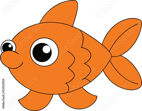 nibbles nick   cartoon fish on white background   .eps