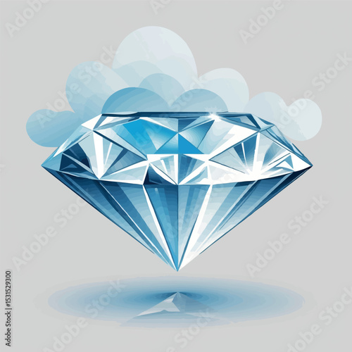 Clarity and focus vector. Abstract transition from confusion to brilliance.