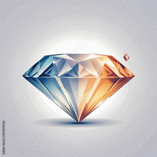 Clarity and focus vector. Abstract transition from confusion to brilliance.
