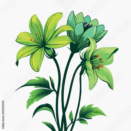 Envy vector. Emotional tension in subtle contrast.