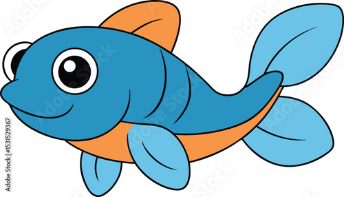 perky pike   cartoon fish on white background   ff.eps