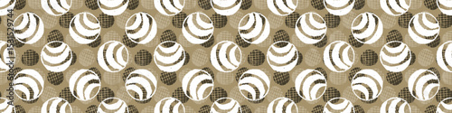 Polka dot blockprint seamless vector border. Neutral unisex whimsical style for washi tape, edging and handmade print texture. spotty vintage Ribbon. 