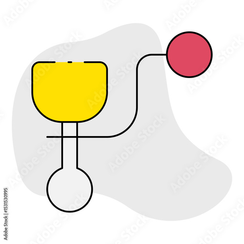 Wallpaper Mural Ball tin the glass single icon vector illustration Torontodigital.ca