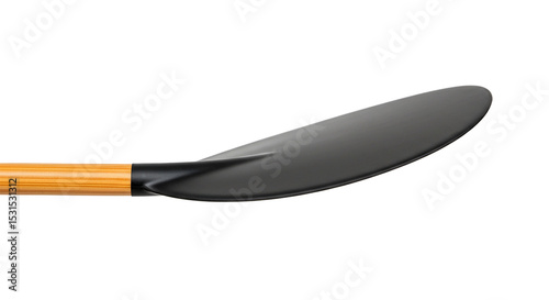 The Quiet Strength of a Canoe Paddle ready for Summer Adventures on the Lake with a sleek on transparent background